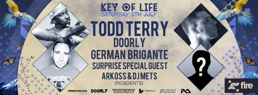 Key Of Life - Todd Terry, German Brigante, Doorly- Ladies Free B4 11:30pm - Página frontal