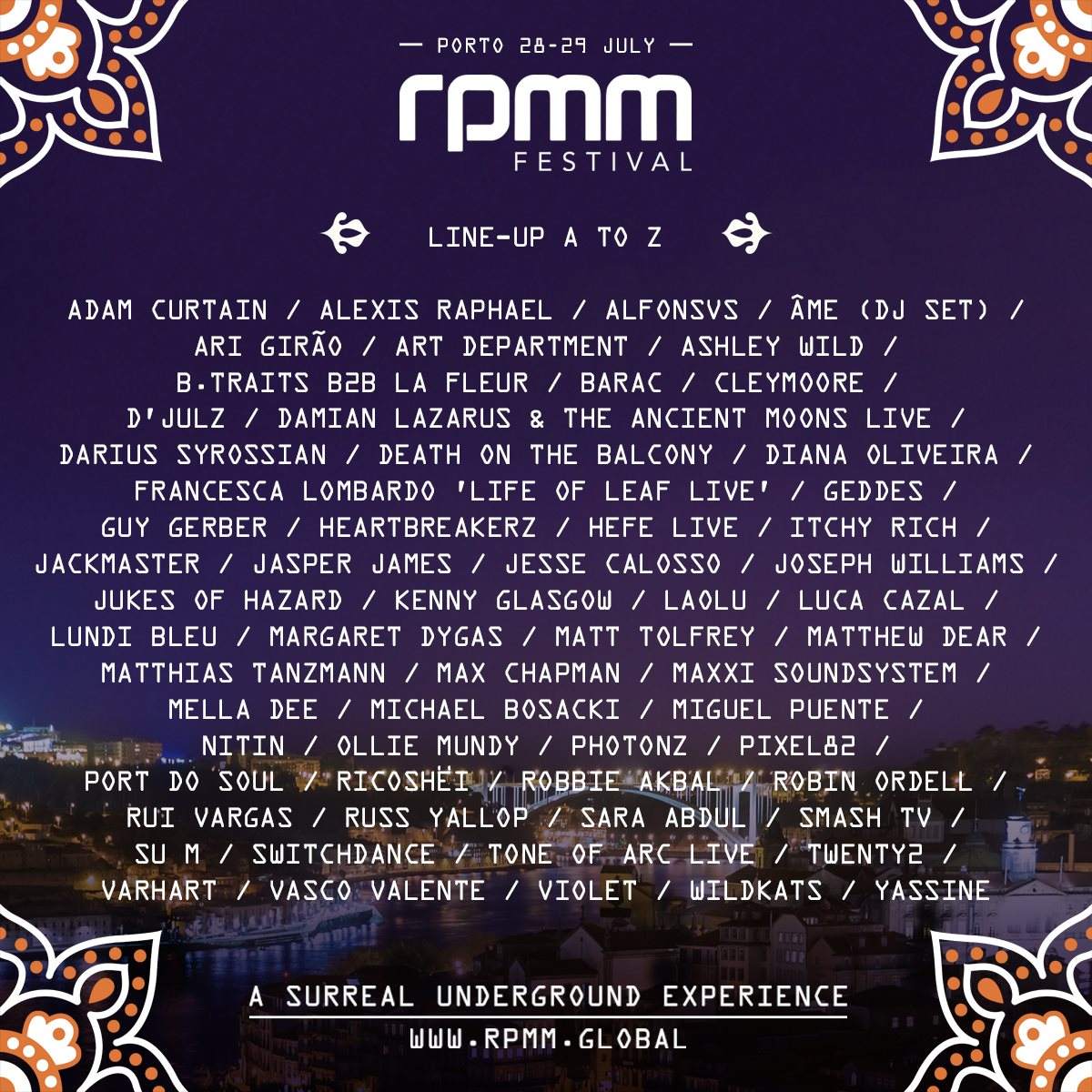 RPMM Festival 2018 - フライヤー裏