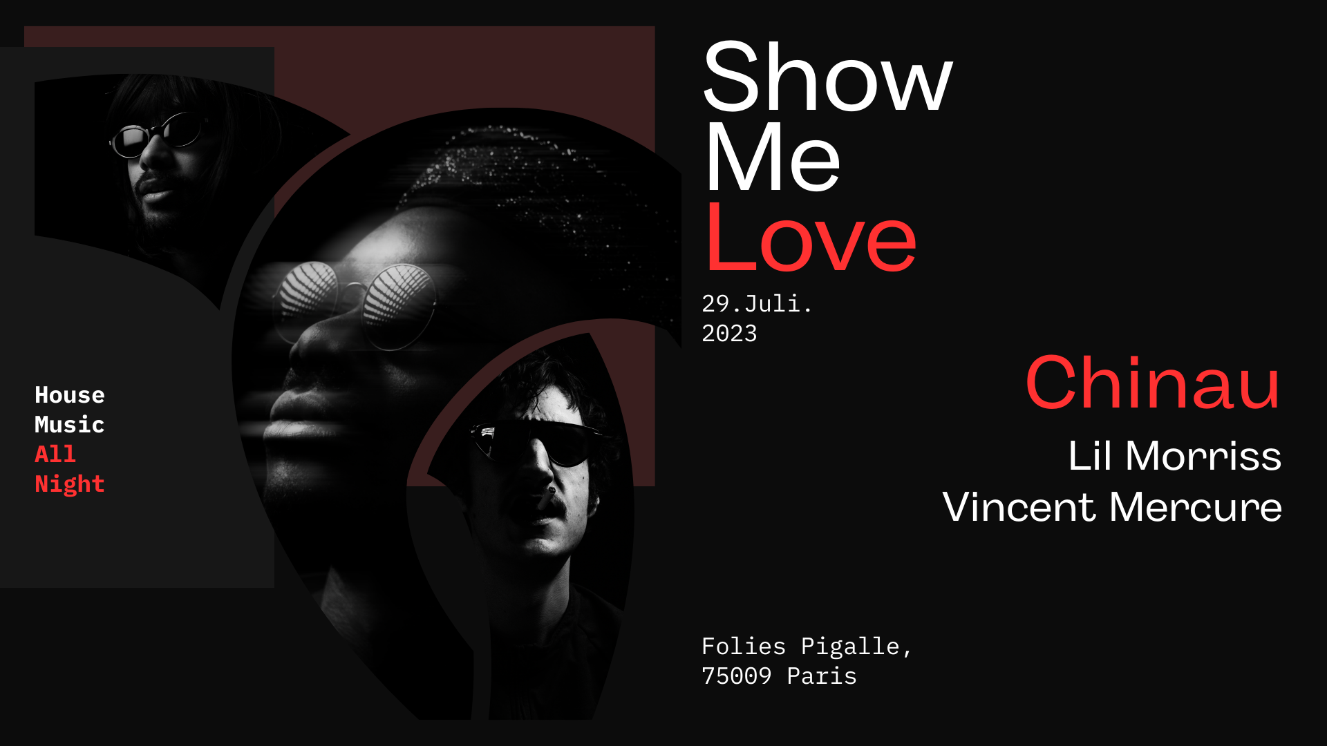 Show Me Love invites Chinau - フライヤー表