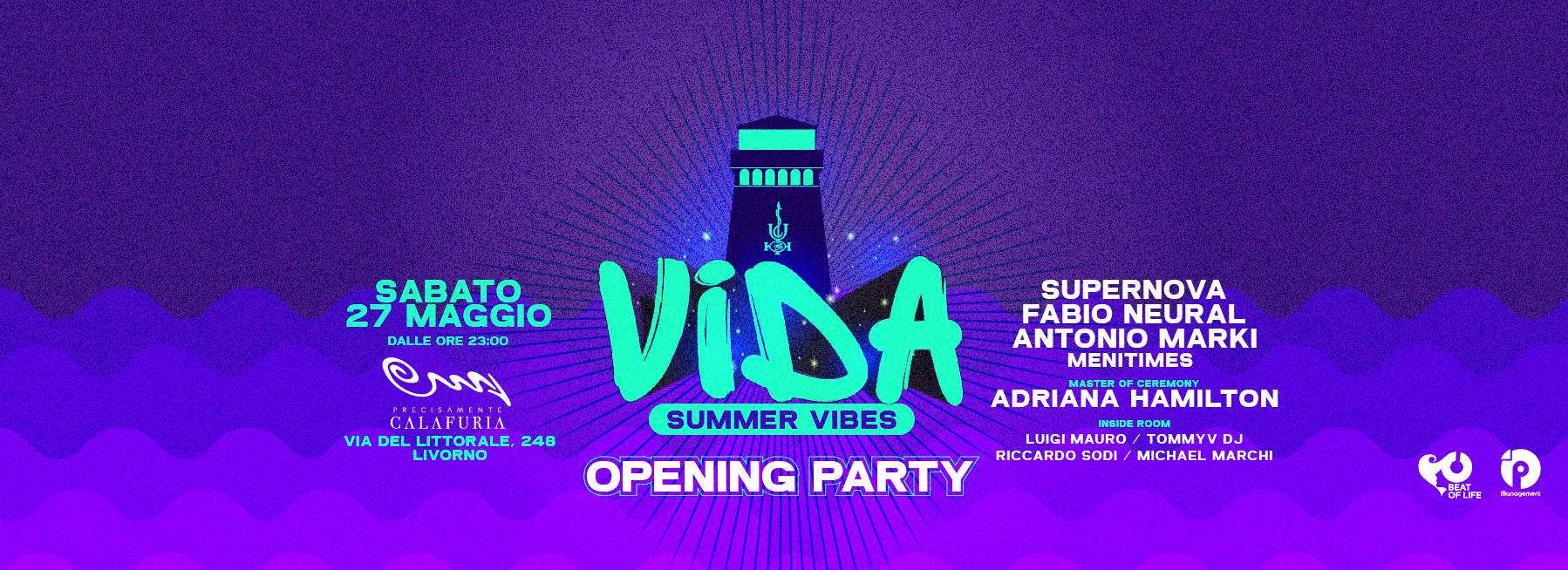 Vida Summer Vibes - Opening - フライヤー表