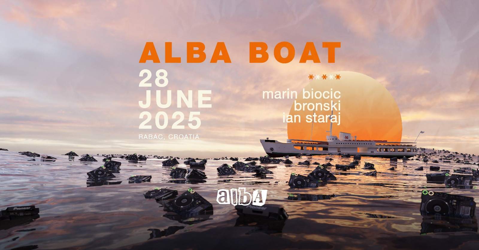 ALBA BOAT with Marin Biočić, Bronski & Ian Staraj at Monsun Boat, Rabac ...