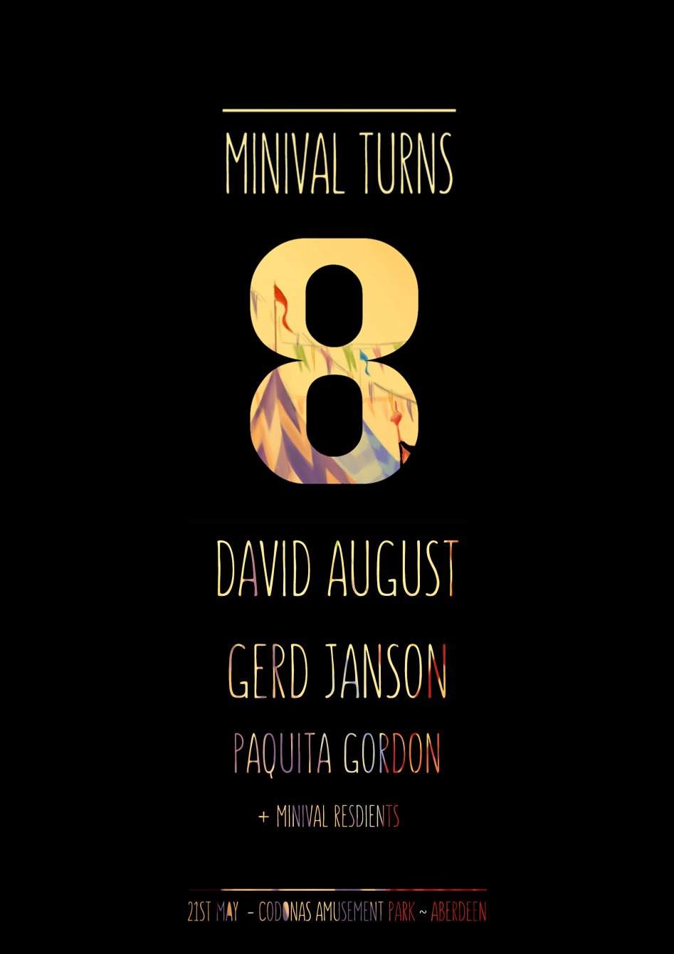 Minival The 8th with David August, Gerd Janson & Paquita Gordon - フライヤー表