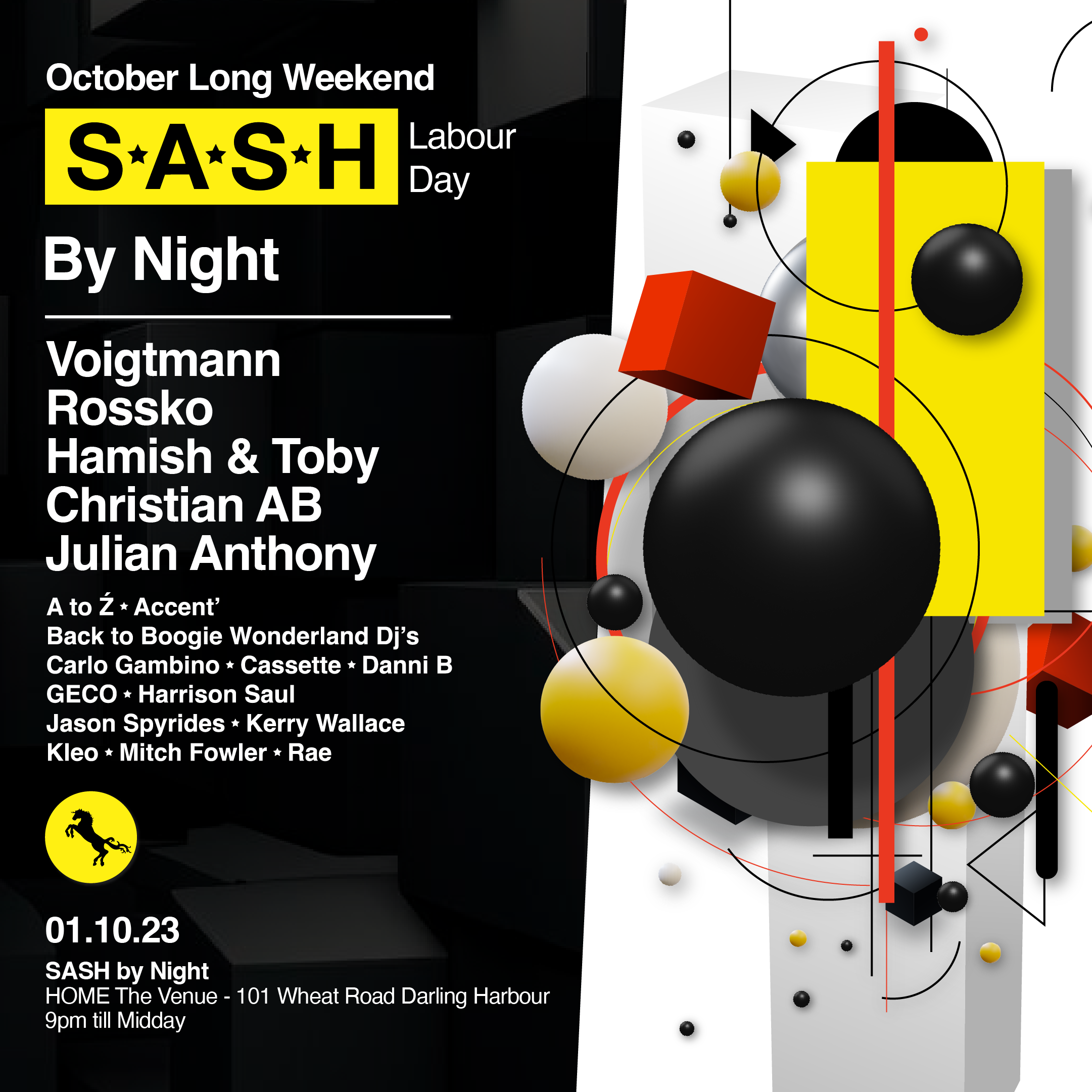 ★ S.A.S.H By Night ★ October Long Weekend ★ 1st October ★ - Página frontal