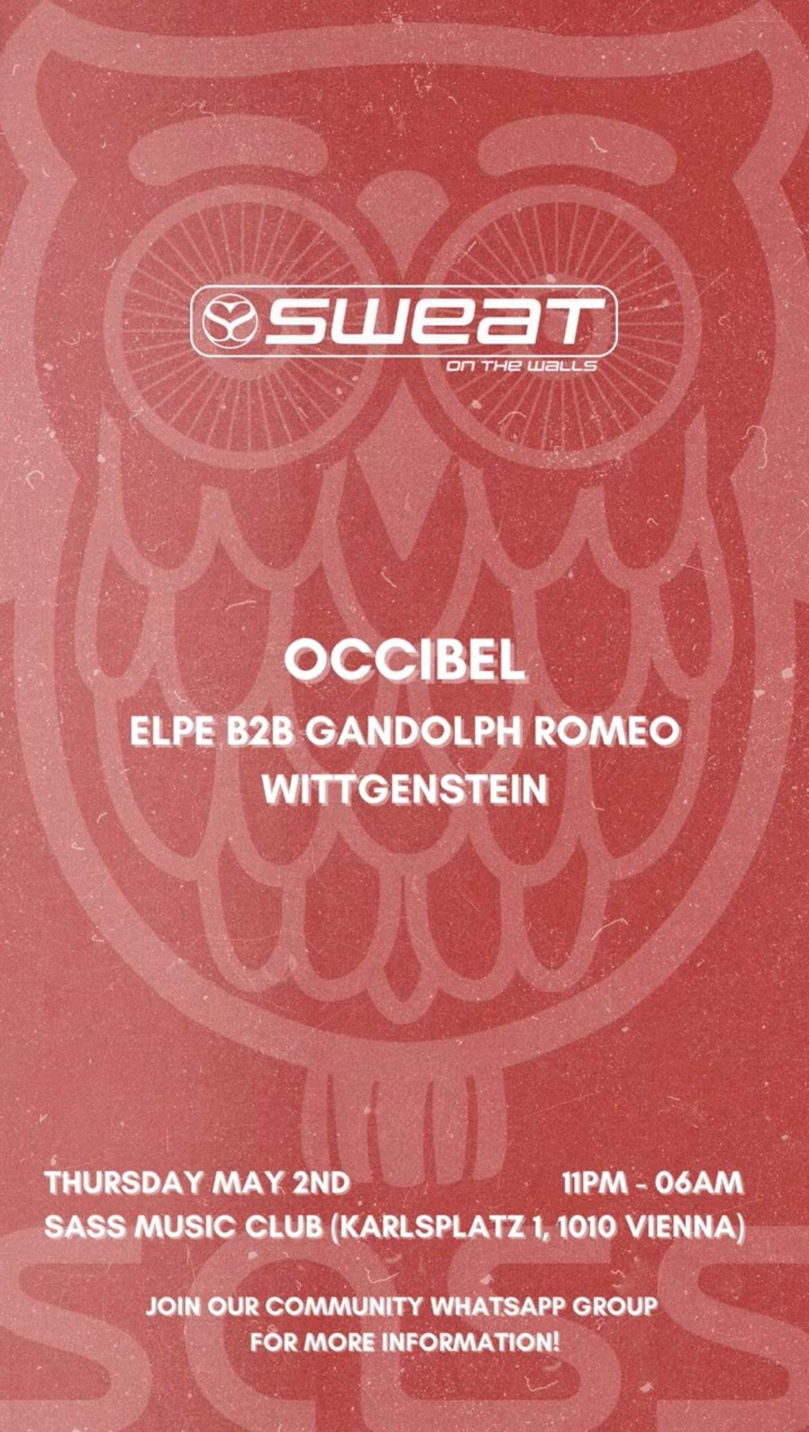 Donnerstag Nacht with Occibel - by SWEAT (On the Walls) - Página frontal