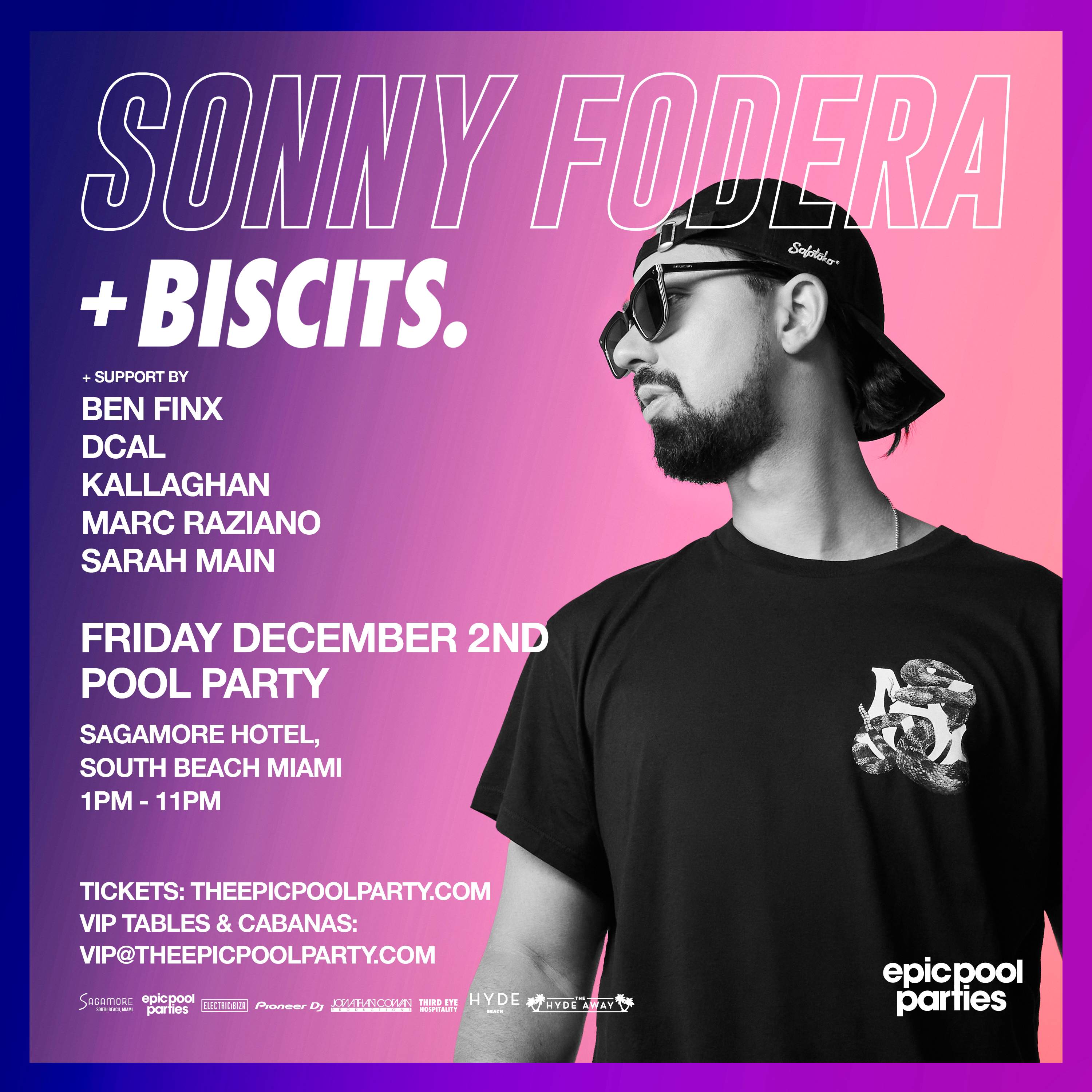 Epic Pool Parties presents Sonny Fodera, Biscits  - Página frontal