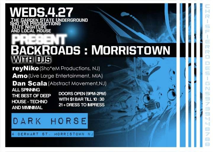 Backroads: Morristown - Página frontal