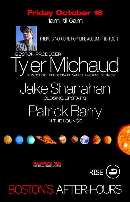 Tyler Michaud - There's No Cure For Life Album Pre-Tour Upstairs, Patrick Barry Downstairs - フライヤー表