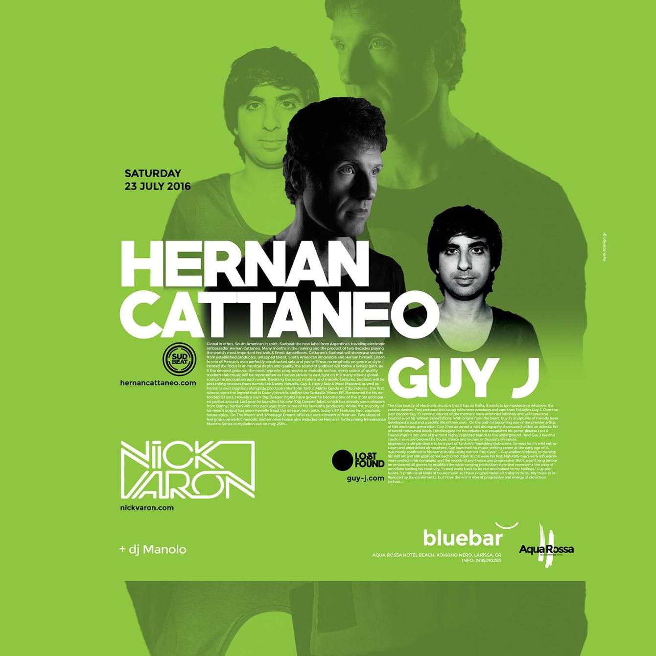 Hernan Cattaneo b2b Guy J - Página frontal
