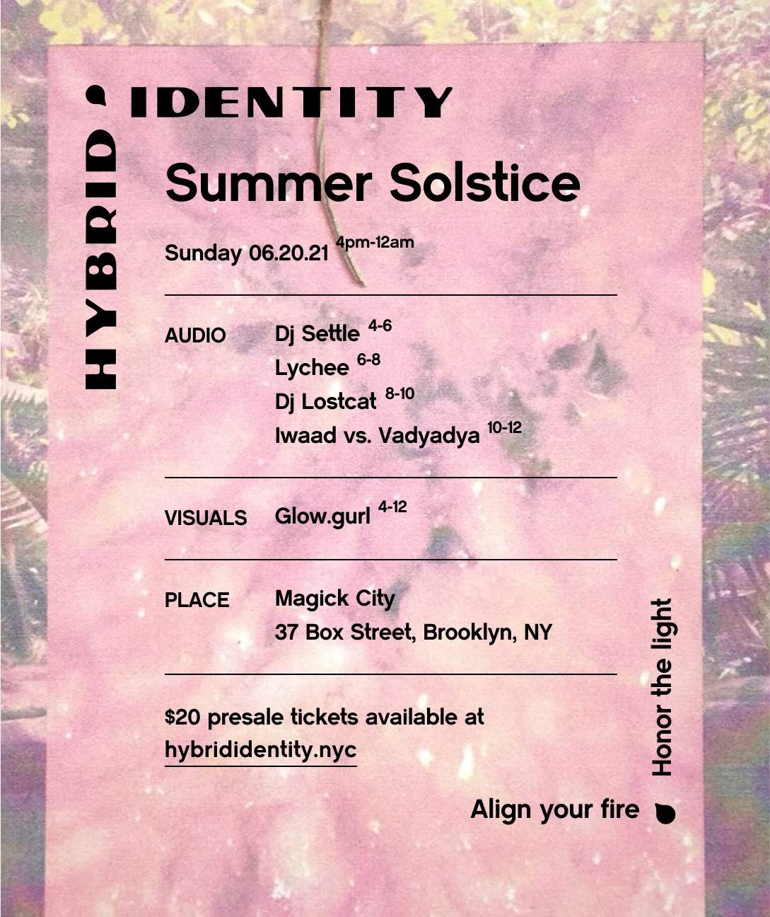 Hybrid Identity: Summer Solstice Ed - Página frontal