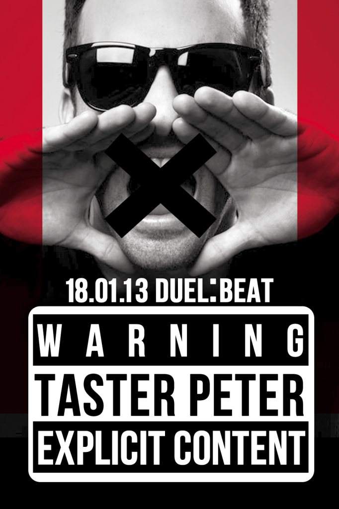 Taster Peter at Duel: Beat - フライヤー表