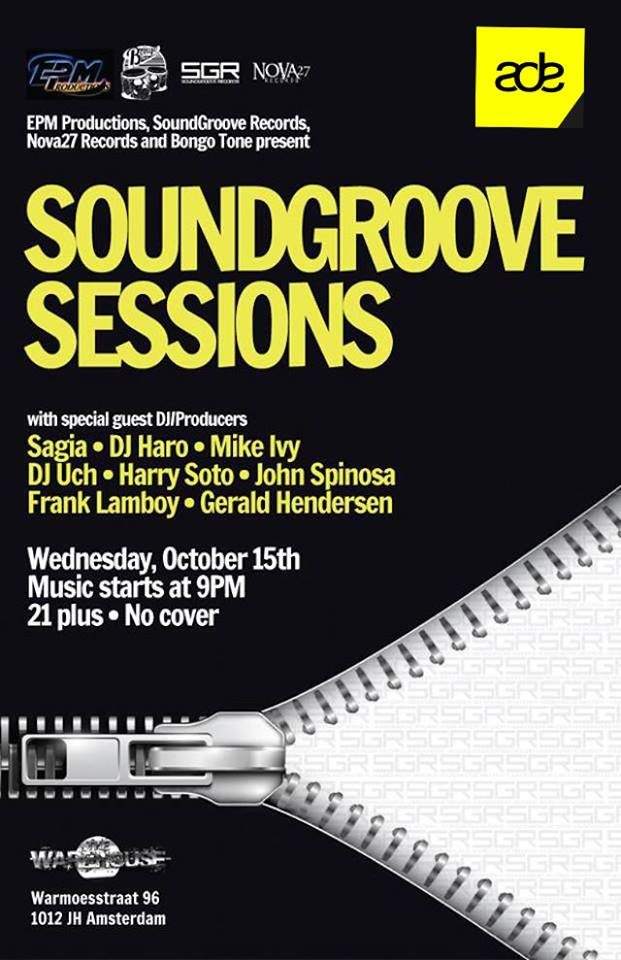 Soundgroove Sessions ADE - フライヤー表