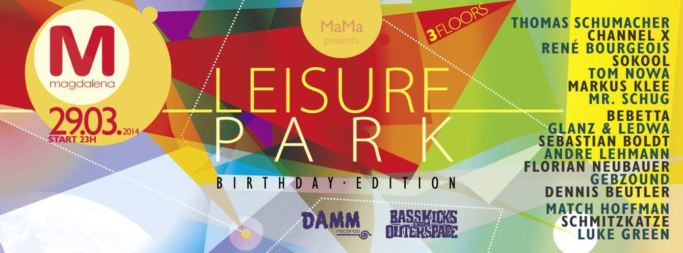 Leisure Park B-Day Edition - Página frontal
