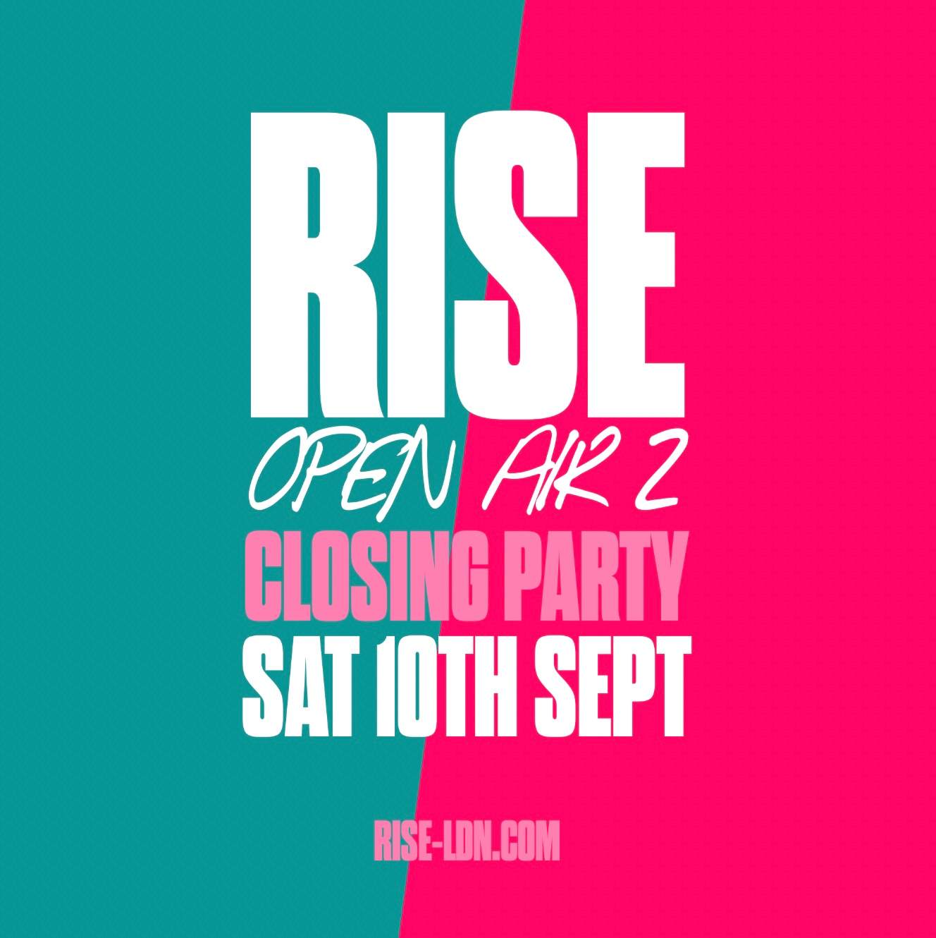 Rise: Open Air 2 - フライヤー表