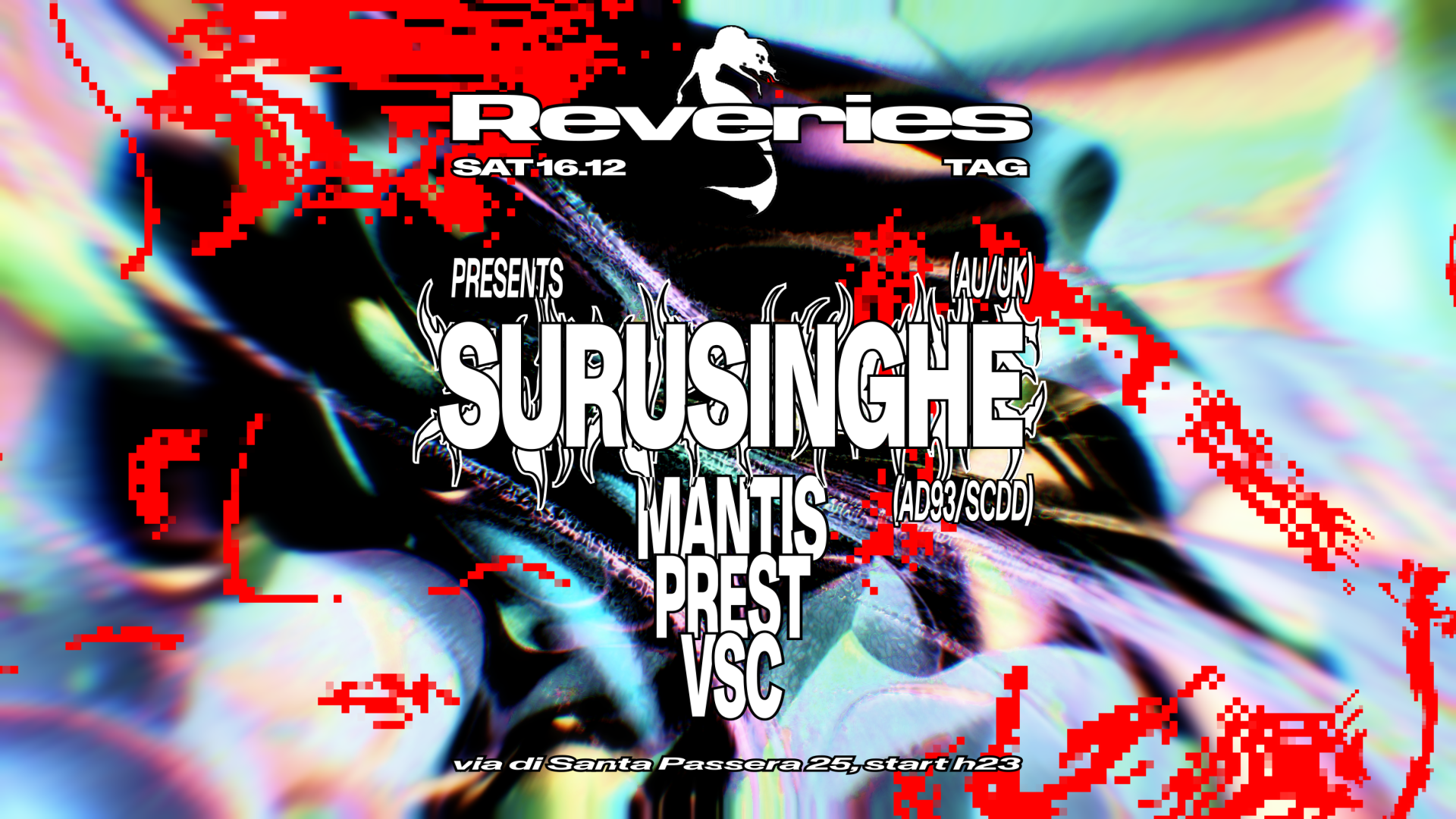 Reveries presents: Surusinghe (AU/UK) at TAG - Tevere ART Gallery, Rome