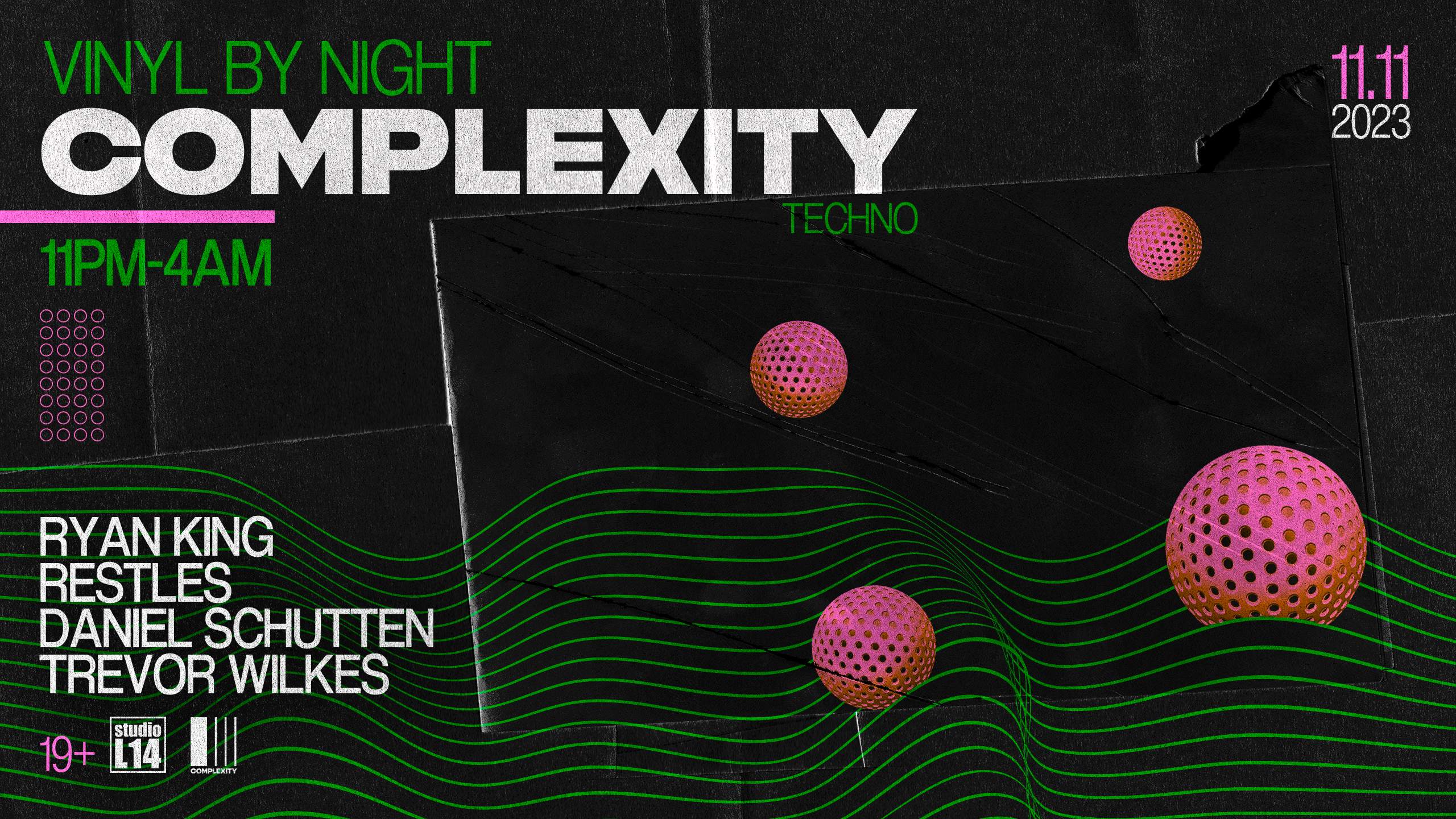 Complexity pres. Vinyl by Night - Techno - Página frontal