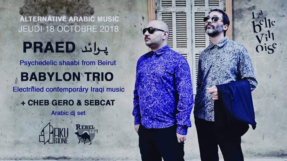 Alternative Arabic Music: PRAED and Babylon Trio - フライヤー表