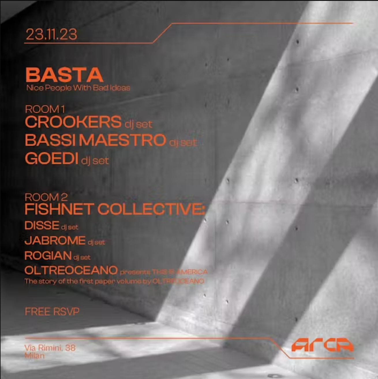 BASTA: Crookers, Bassi Maestro, Goedi & more - フライヤー表