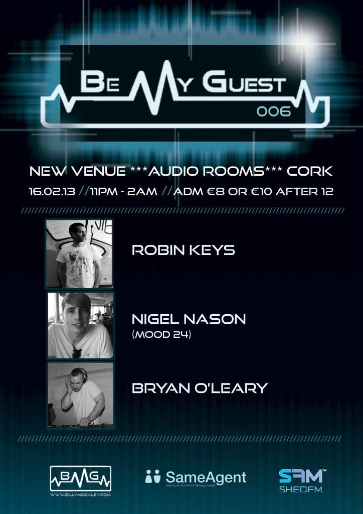 Be My Guest 006 presents: Robin Keys, Nigel Nason & Bryan O'leary - Página frontal