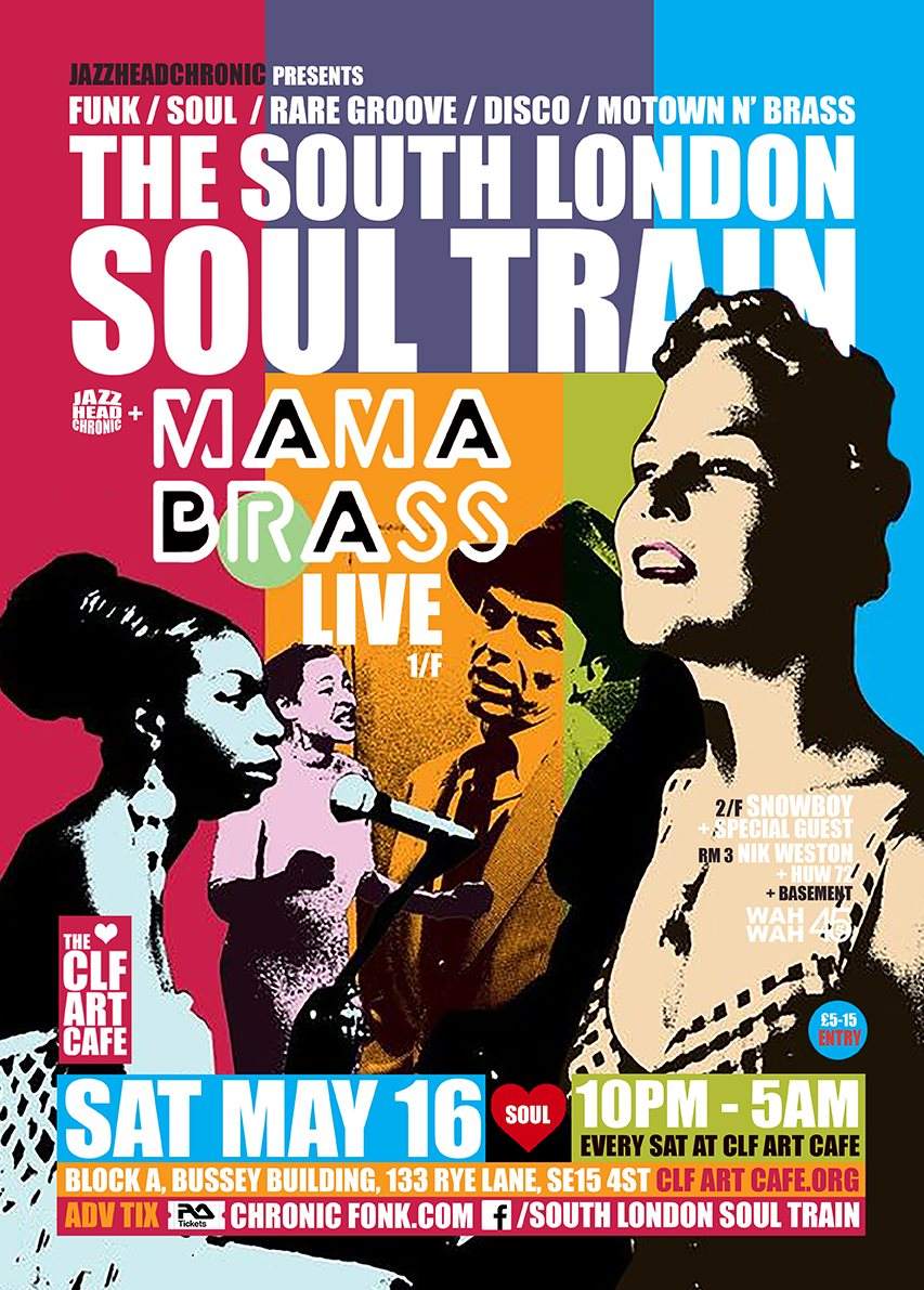[POSTPONED] The South London Soul Train with Daytoner (Live) - More - フライヤー裏