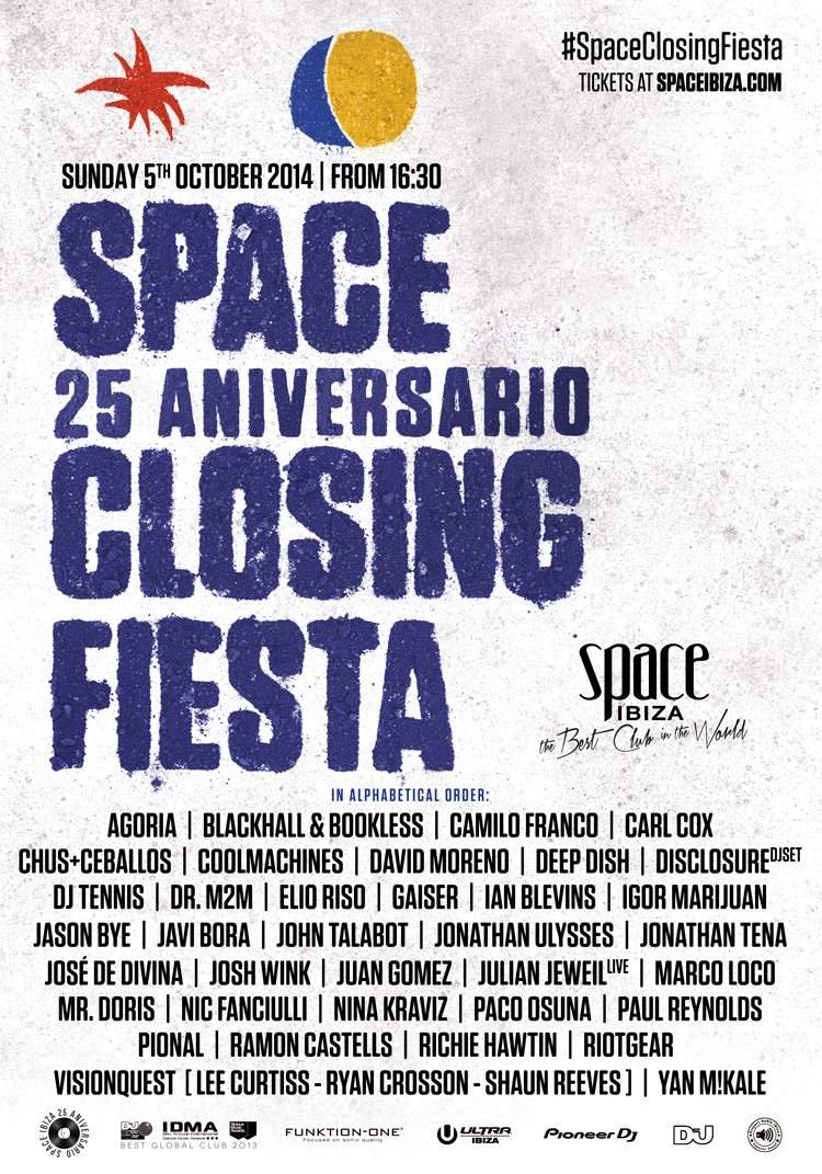 Space Closing Fiesta 2014 - Página frontal