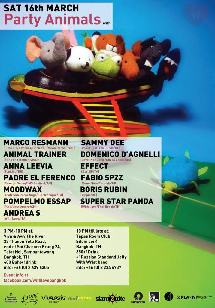 With Love presents: Marco Resmann, Sammy Dee, Animal Trainer & more - Página frontal