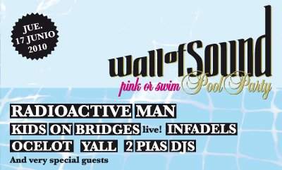 Wall Of Sound & Pias Records Pink Or Swim Pool Party - フライヤー裏