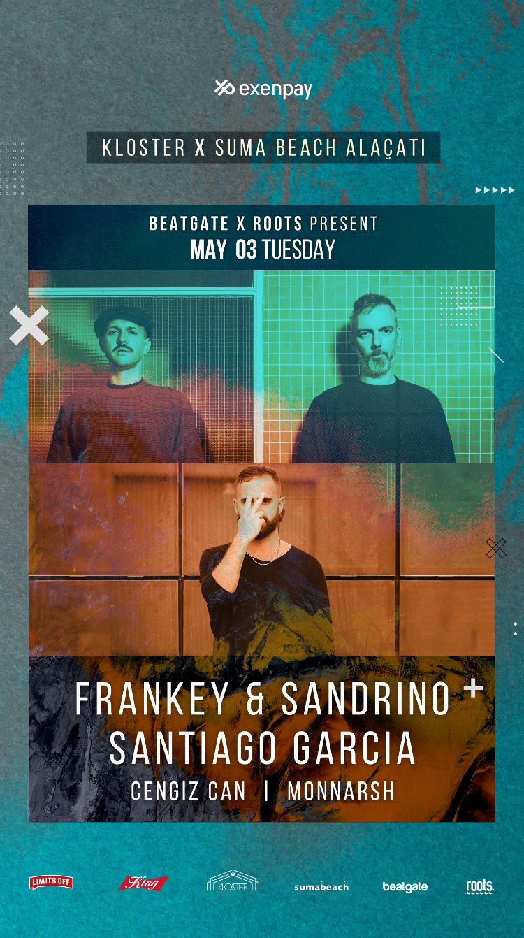 Beatgate x Roots. prensent: Frankey & Sandrino, Santiago Garcia - Página frontal