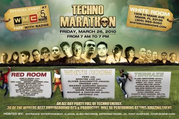 WMC Techno Marathon - フライヤー表