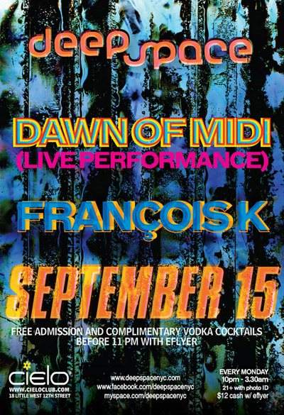 Dawn of Midi Live Performance of Dysnomia and Francois K - Página frontal