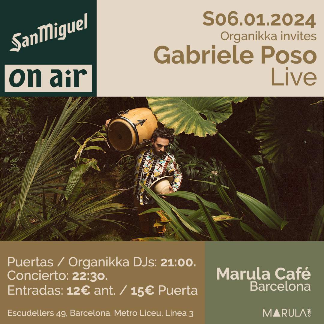 Organikka Sessions with Gabriele Poso Live - Página frontal