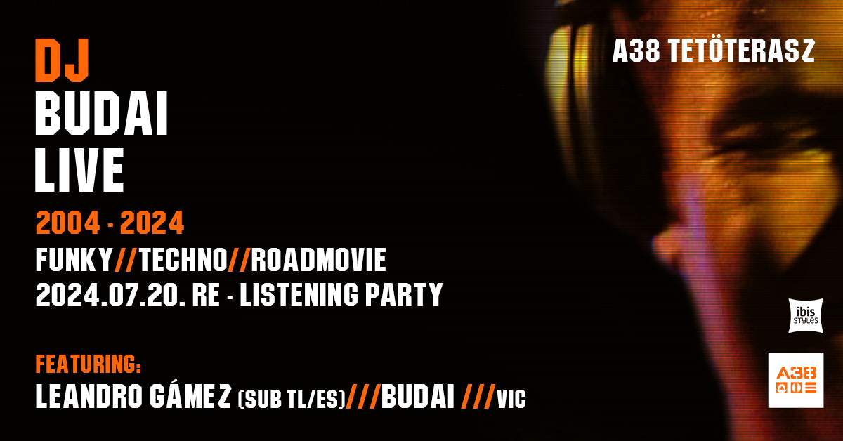 Live! Funky Techno Roadmovie Re - Listening party with LEANDRO GÁMEZ (E) - フライヤー表