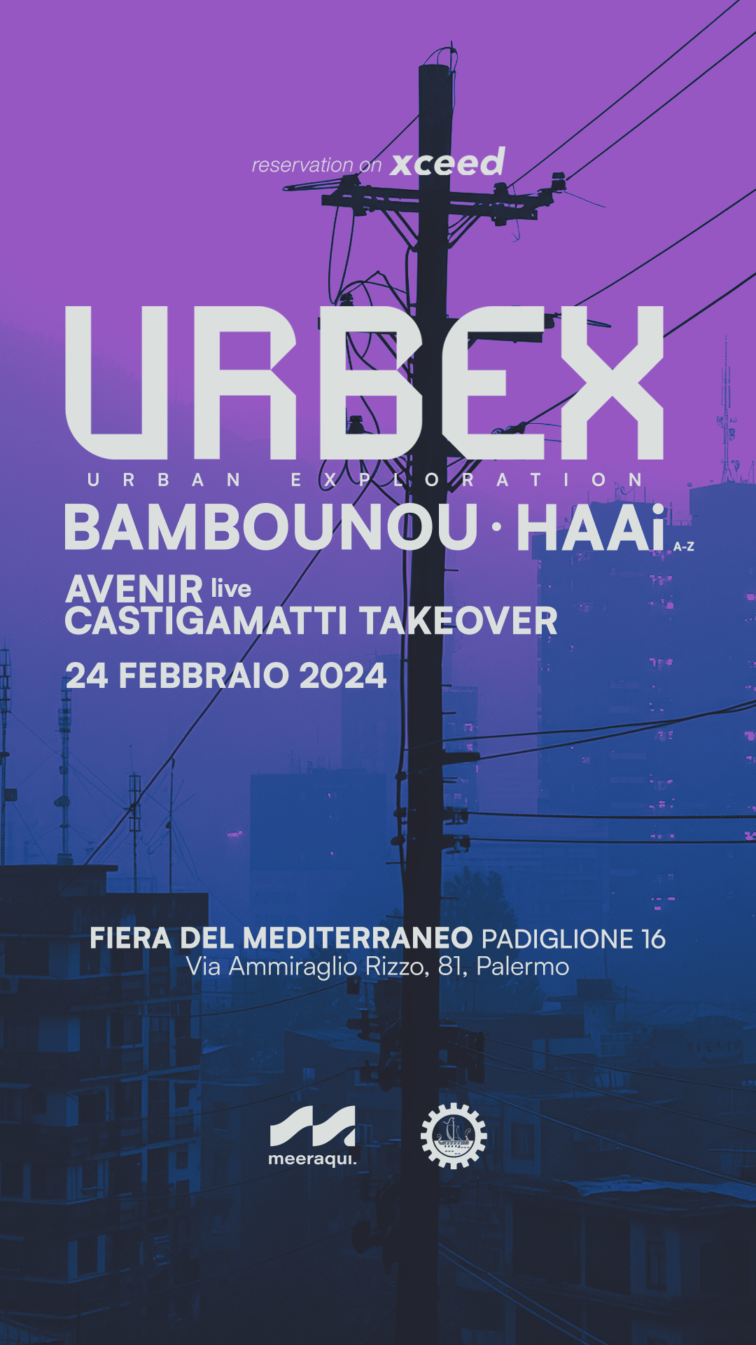 Meeraqui pres. URBEX with Bambounou + HAAi - フライヤー表