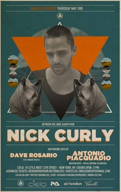 Endless presents Nick Curly - Between The Lines Album Tour - Página trasera