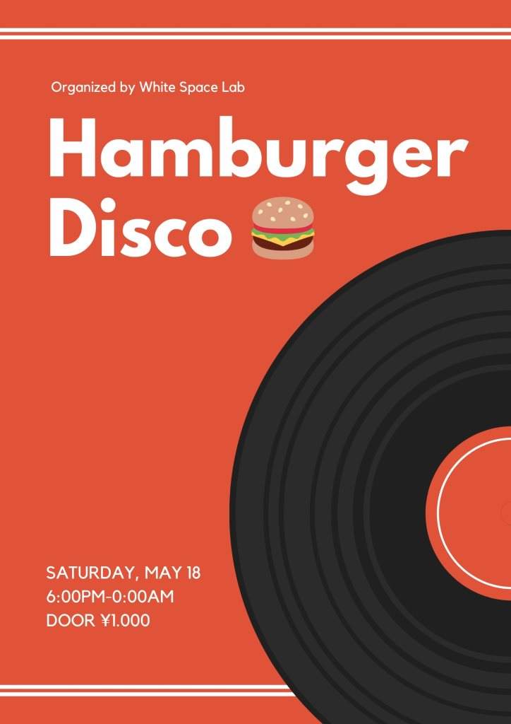 Hamburger Disco - フライヤー表