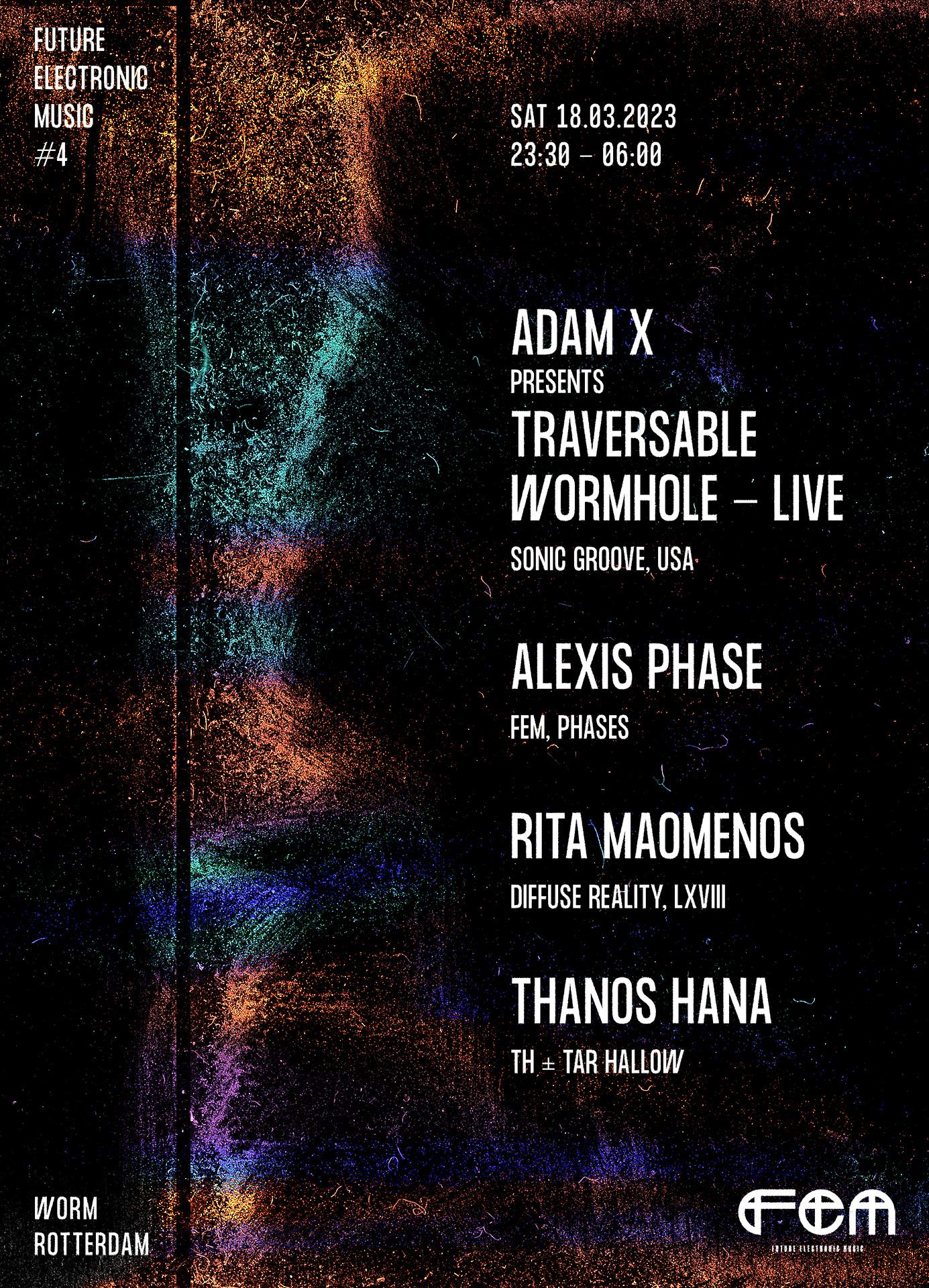 Future Electronic Music #4: Traversable Wormhole - LIVE - フライヤー表