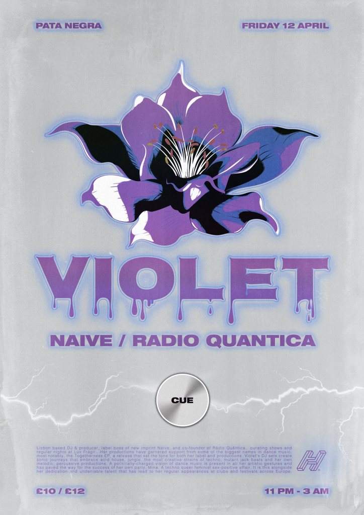 Cue Violet - フライヤー表