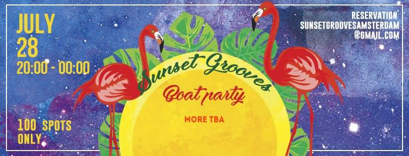 Sunset Grooves Boat Party - フライヤー表