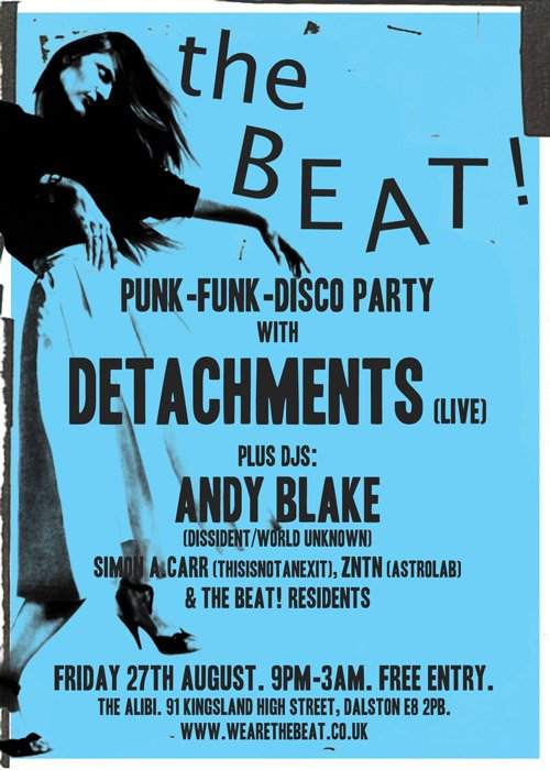 The Beat! Detachments, Andy Blake, Zntn - フライヤー表