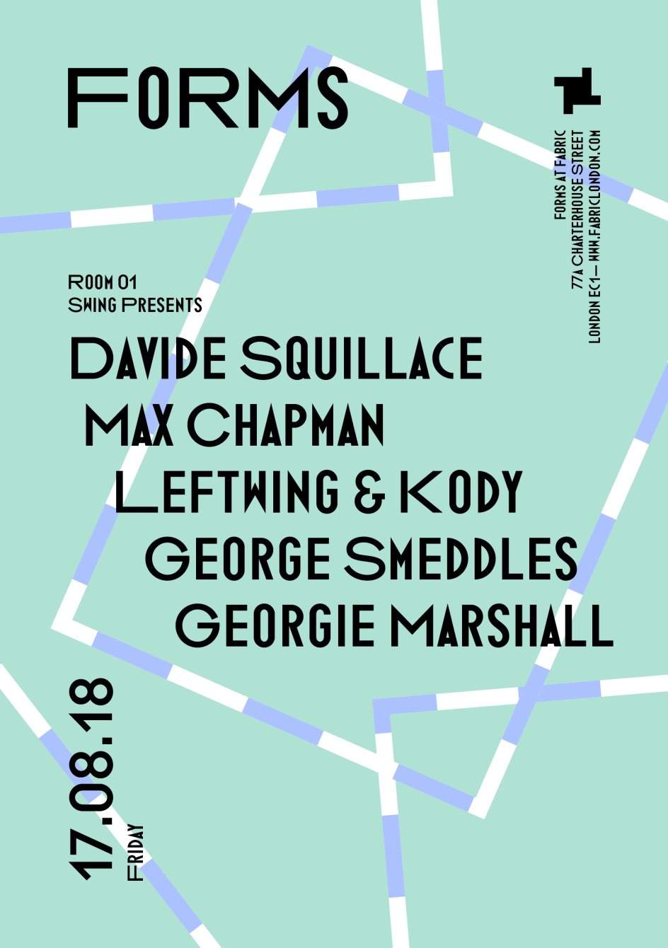 Forms: Swing presents with Davide Squillace, Max Chapman, Leftwing & Kody - Página trasera