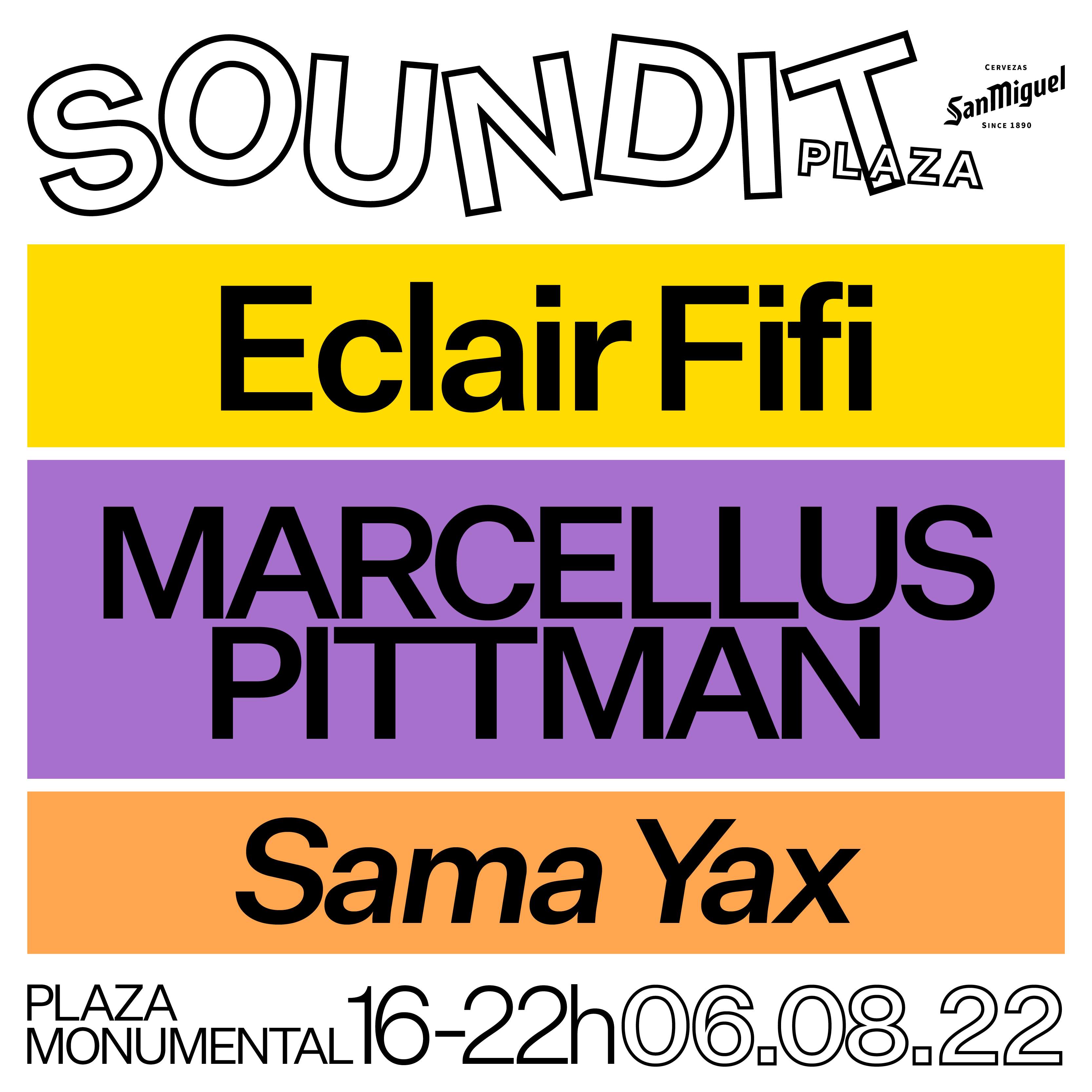 SOUNDIT Plaza: Eclair Fifi, Marcellus Pittman, Sama Yax - Página trasera