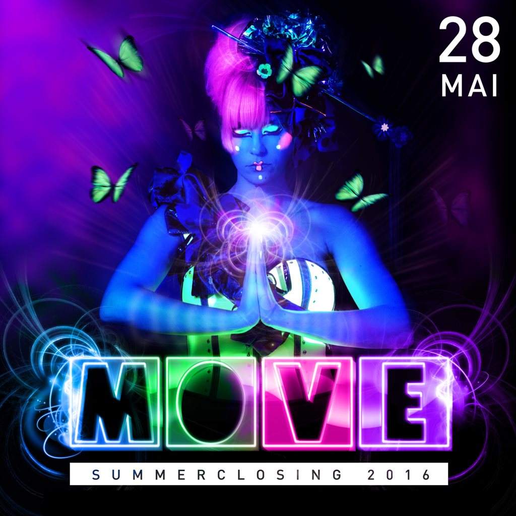 Move - Summer Closing with Irregular Synth, Raffaele Rizzi, Anna Reusch & Kevin de Vries - フライヤー表