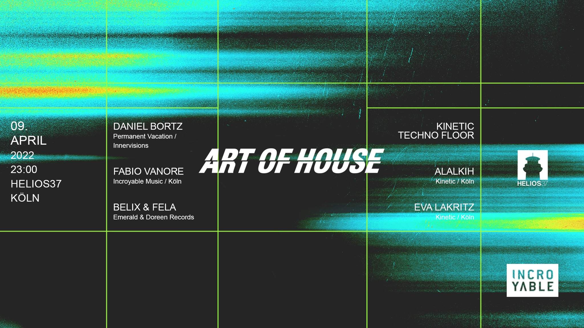 Art of House with DANIEL BORTZ (Innervisions) X Kinetic - フライヤー表