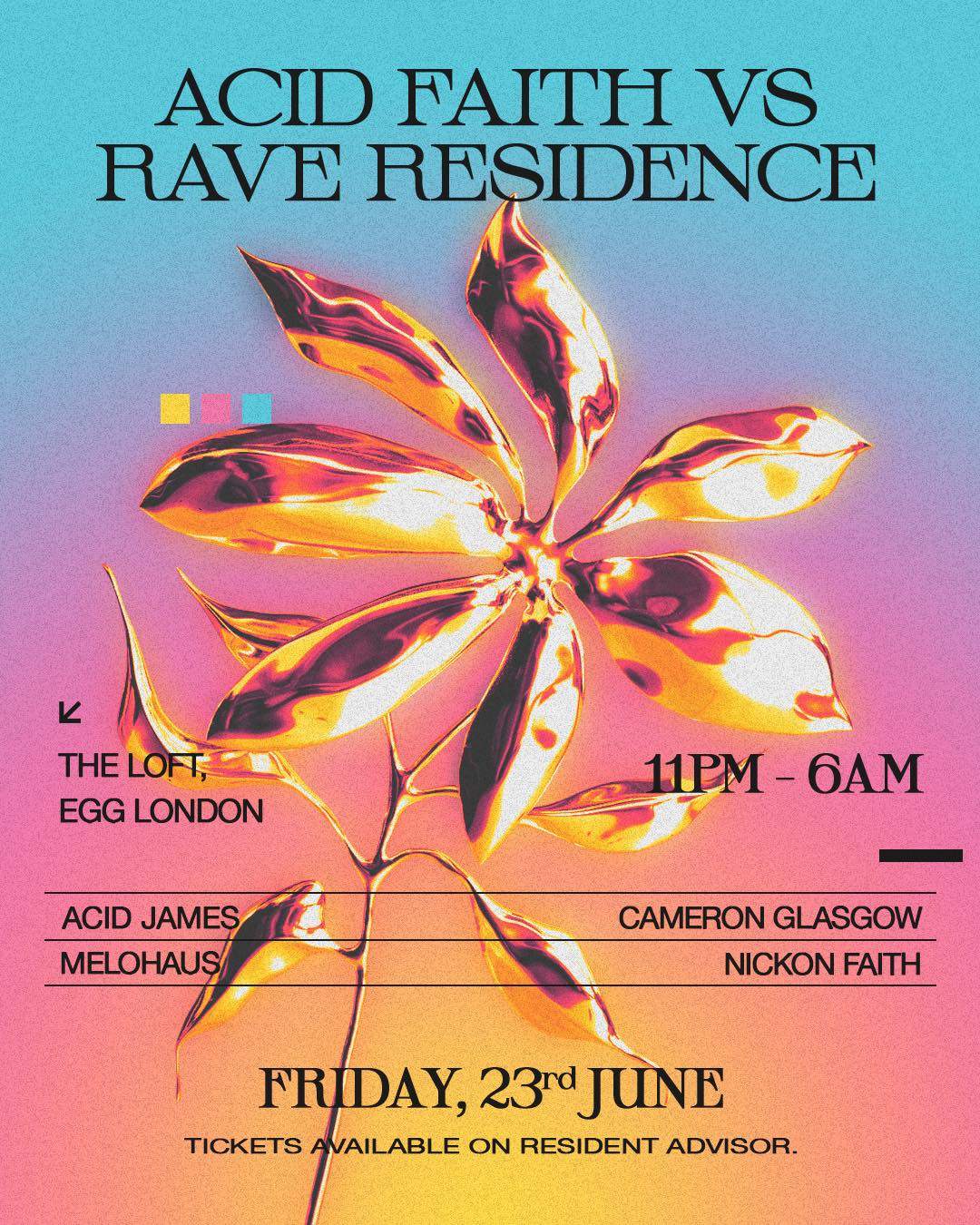 Acid Faith vs Rave Residence at VR5 / LOFT & ROOF TOP (EGG LONDON), London