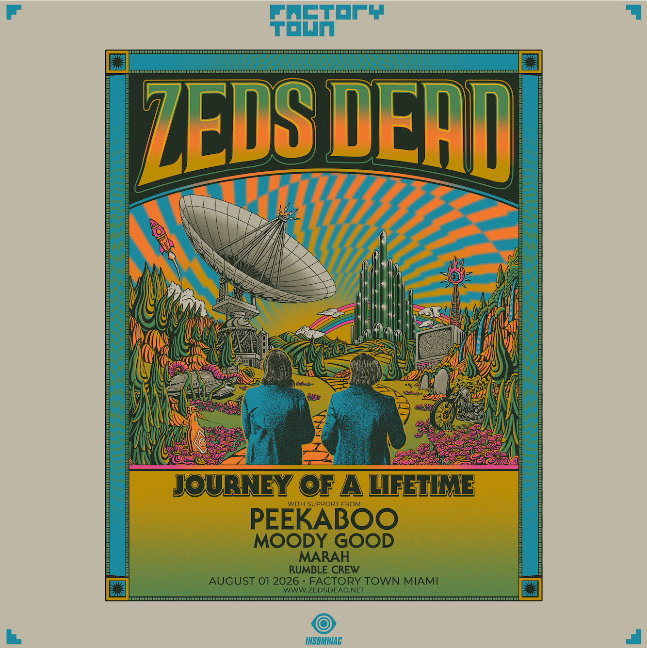 Zeds Dead: Journey Of A Lifetime Tour at Factory Town, Miami