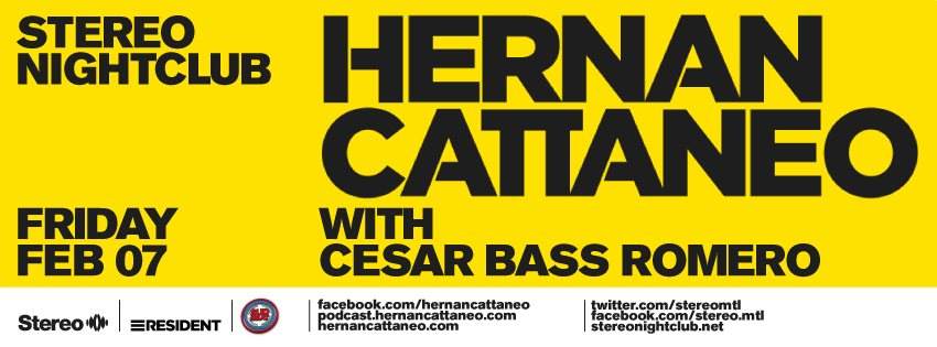 Hernan Cattaneo - Cesar Bass Romero - Página frontal