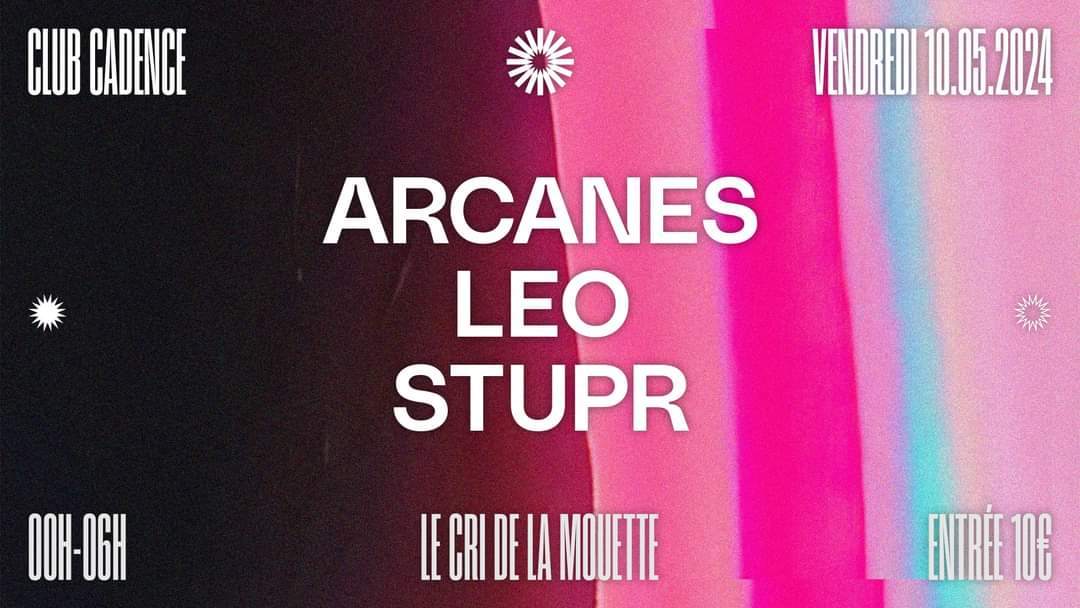 Club Cadence #3 - Arcanes, LEO & STUPR - Página frontal