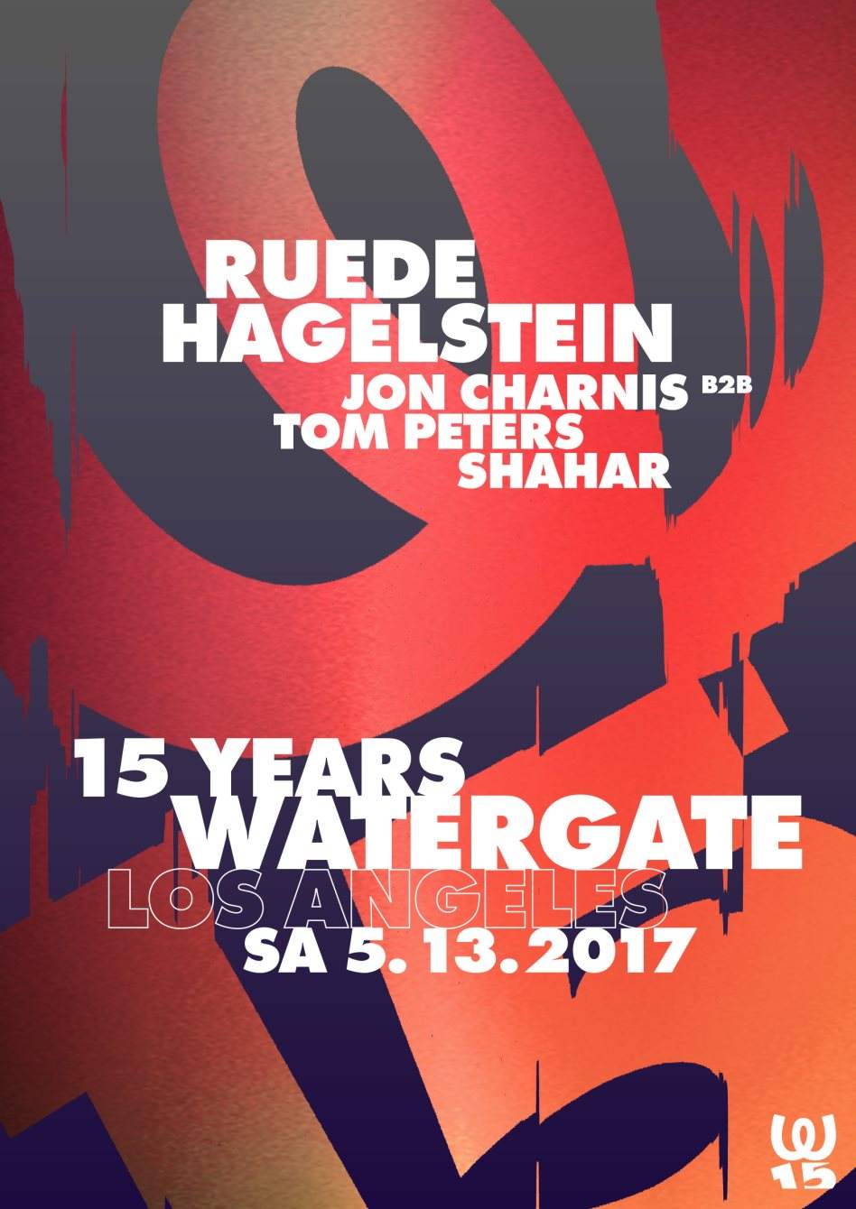 Watergate 15 Years - フライヤー表