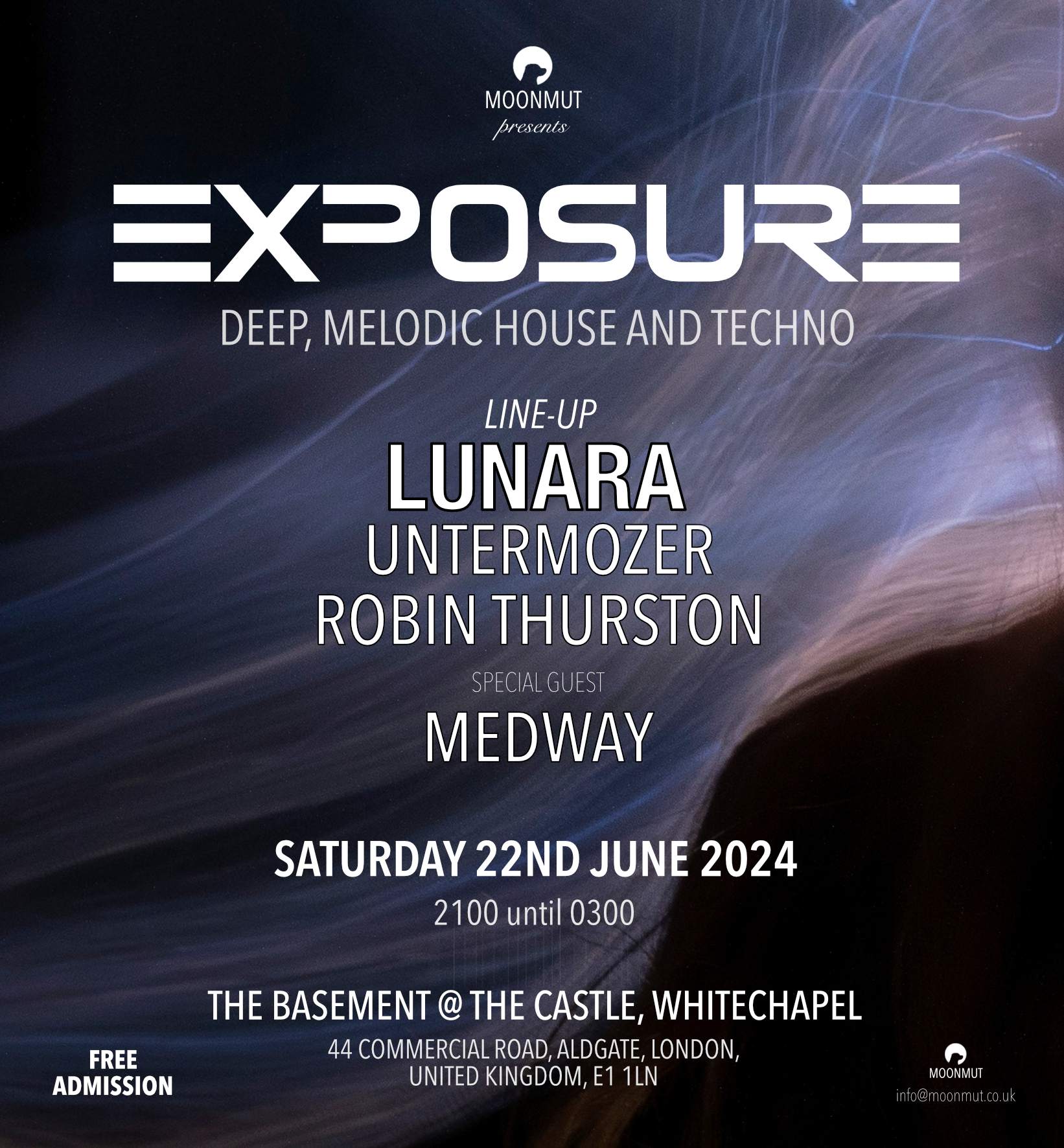  EXPOSURE + Special Guest 'Medway' / FREE ADMISSION / LONDON - フライヤー表
