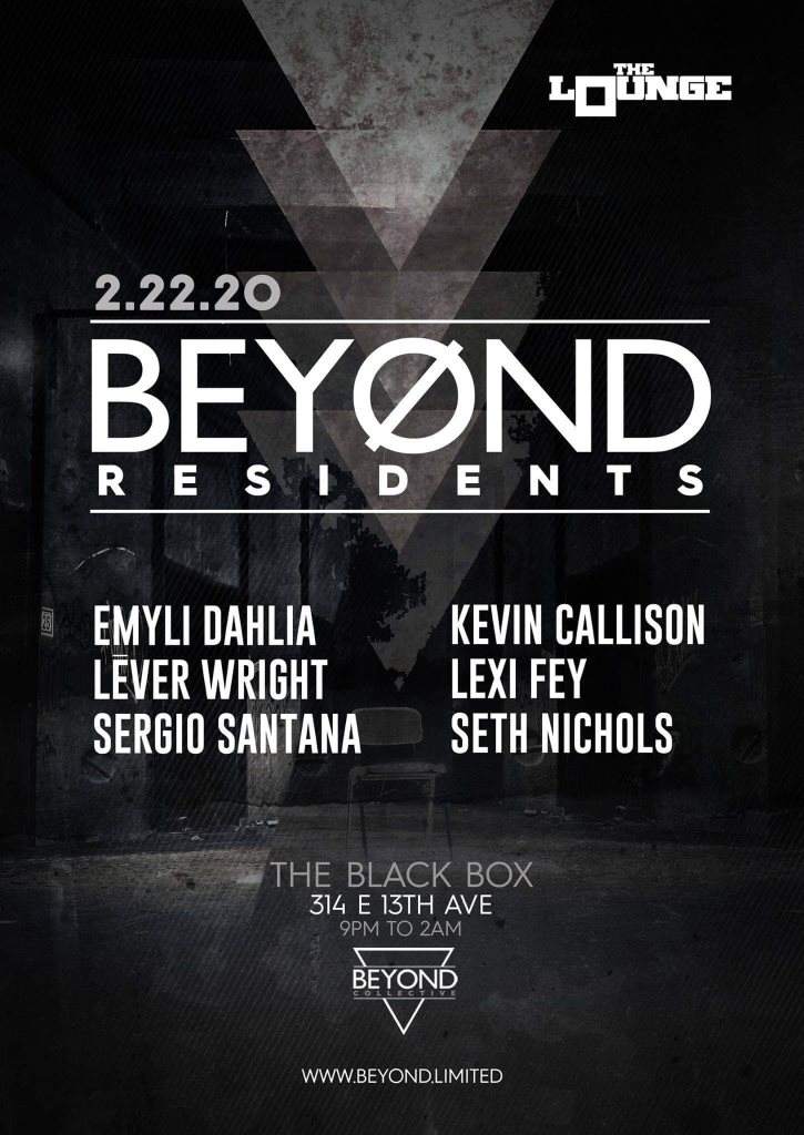 Beyond Residents in The Black Box Lounge - Página frontal