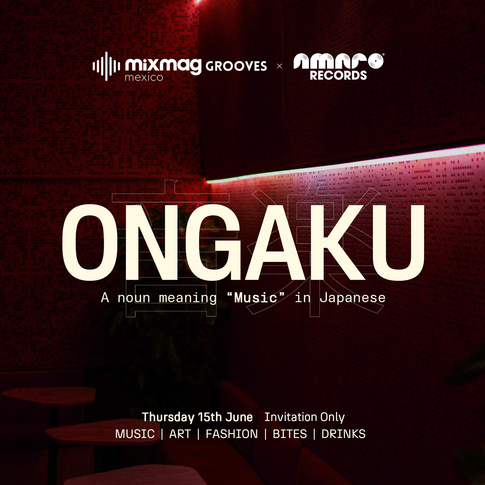 Mixmag Groove Session: Ongaku - フライヤー表